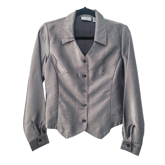 Croft & Barrow Metallic Blouse - Picture 1 of 5